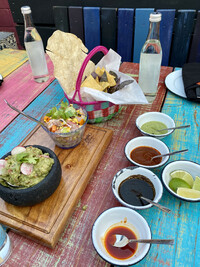  A table at La Lupita Tacos and Mezcal in Mexico's Cabo San Lucas is set and ready for guests. Photo courtesy of Margot Black. 