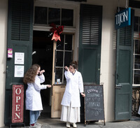  Women try out scents at the Tijon parfumerie in New Orleans, Louisiana. Photo courtesy of Tijon. 