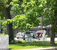 . This carriage is at The Grove in Jefferson, Texas, which is said to be haunted. Photo courtesy of Bill Neely. 