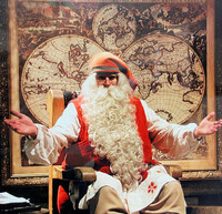  Santa waits for young visitors at his home in North Pole, Alaska. Photo courtesy of Bill Neely. 