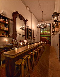 . The Iron Gate Inn in Washington, D.C., features a cozy bar that is good for conversation. Photo courtesy of the Neighborhood Restaurant Group. 