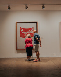 . A couple visit the Andy Warhol Museum in Pittsburgh, Pennsylvania. Photo courtesy of Visit Pittsburgh. 