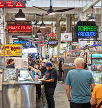 . In downtown Los Angeles, Grand Central Market's vibrant atmosphere invites visitors to roam, shop, sniff and dine. Photo courtesy of Athena Lucero. 