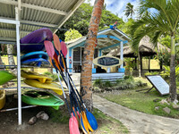  Kayaks and paddleboards are readily available at the Koro Sun Resort in Fiji. Photo courtesy of Margot Black. 