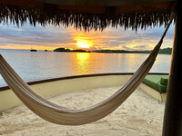  Hammocks with an ocean view provide a great way to get away from it all on Vanua Levu in Fiji. Photo courtesy of Margot Black. 