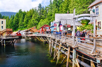  Creek Street in Ketchikan recalls earlier days in Alaska's history. Photo courtesy of Lawrence Weslowski, Jr./Dreamstime.com. 