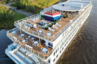 . The sun deck on the American Eagle is the site of many good times while passengers are on an American Cruise Line Historic South and Golden Isles Intra-Coastal Waterway Cruise. Photo courtesy of American Cruise Lines. 