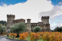  Castello di Amorosa in California's Napa Valley is a replica of castles its owner studied and sketched in Europe. Photo courtesy of Brizardh/Dreamstime.com. 