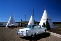 The Wigwam Village Motel in Holbrook, Arizona, replicates the architecture of the Indigenous peoples of the Great Plains. Photo courtesy of Reinhardt/Dreamstime.com. </p>
<p>