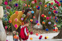 Children and their parents enjoy the seasonal festivals and interactive hands-on play and plant activities at the children's gardens at San Diego Botanic Garden in Encinitas, California. Photo courtesy of San Diego Botanic Garden. 