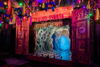 Teatro Pinata at The New Children's Museum in San Diego, California, is a vibrant portal to a surreal world influenced by old-school Mexican traveling theater caravans by Tony-nominated costume and set designer David Reynoso. Photo courtesy of The New Children's Museum. 