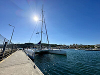  Blue Vertigo's beautiful catamaran takes visitors to Setubal, Portugal, for thrilling dolphin tours. Photo courtesy of Margot Black. 
