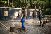 . Guests at the Victorian-era Mohonk Mountain House can try their hands at tomahawk-throwing. Photo courtesy of Mohonk Mountain House. 