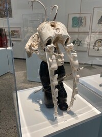 Winnipeg Art Gallery's Inuit Sanaugangit exhibit contains a varied display of Inuit art. Photo courtesy of Lesley Frederikson.