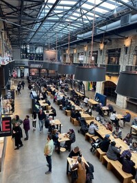 . At The Forks market in Winnipeg, Manitoba, Canada, visitors can dine on foods from around the world. Photo courtesy of Lesley Frederikson.