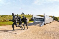  A monument honoring the creator of the famous Higgins Boat is on display at the National Guard Museum in Columbus, Nebraska. Photo courtesy of Olrat/Dreamstime.com. 