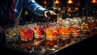 A speakeasy bartender creates cocktails reminiscent of the Prohibition era. Photo courtesy of Divstock/Dreamstime.com.