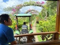 Exotic flowers, tropical fruits and fragrant spices abound at the Belize Spice Farm and Botanical Garden in Hellgate, Belize. Photo courtesy of Lesley Frederikson.