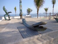  A conglomeration of metal sculptures delights visitors to the Malecon in Puerto Vallarta, Mexico. Photo courtesy of Victor Block. 