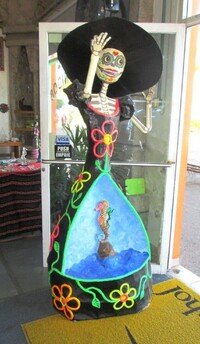  Catrina figures appear everywhere in Puerto Vallarta, Mexico. Photo courtesy of Victor Block. 