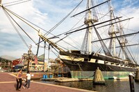  The USS Constellation in Baltimore, Maryland, is the last sail-only warship built by the U.S. Navy, in 1854 Photo courtesy of Jacqueline Nix/Dreamstime.com. 
