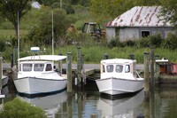  Working boats are docked at the tiny harbor near Goodland, Florida. Photo courtesy of Victor Block. 