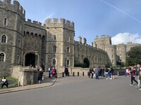  Tourists stroll past England's Windsor Castle. Photo courtesy of Sharon Whitley Larsen. 