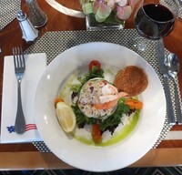 The gourmet meals aboard American Cruise Lines' Harmony never disappoint. Photo courtesy of Victor Block.