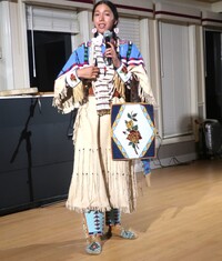 An onboard presentation by members of the Nez Perce tribe was a highlight of an American Cruise Lines' cruise along the Snake and Columbia rivers. Photo courtesy of Victor Block.