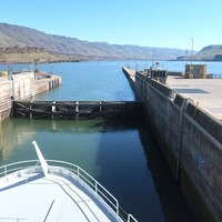 American Cruise Lines' Harmony traverses a lock during a cruise along the Snake and Columbia rivers. Photo courtesy of Victor Block.