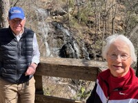  The authors hike to waterfalls near Walhalla, South Carolina. Photo courtesy of Bill Neely. 