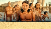 A mural by Don Gray that depicts the history of local Native Americans welcomes travelers to the desert near Palm Springs, California. Photo courtesy of Randomshots/Dreamstime.com.