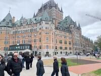  The Fairmont Chateau Frontenac is a famed historic landmark hotel in Quebec City. Photo courtesy of Sharon Whitley Larsen. 