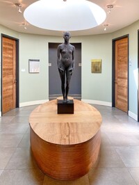  The Bardessono Hotel in Yountville, California, includes many pieces of its art collection in its decor. Photo provided by Victor Block. 