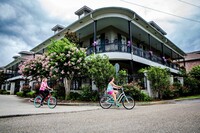 Cyclists enjoy a tour around Covington, Louisiana, not far from New Orleans. Photo courtesy of Kevin Garrett/LouisianaNorthshore.com.