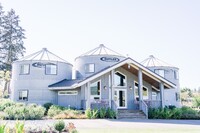  What looks like ordinary silos from outside are actually comfortable suites for guests at the Abbey Road Farm. Photo courtesy of Abbey Road Farm. 