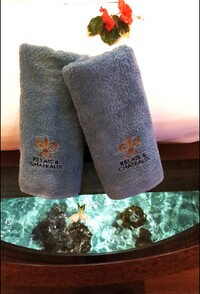  The Bali Hai Boys' original design of the Tahitian overwater bungalow included floor cutouts so that guests could enjoy the sea life underneath the structure. Photo courtesy of Athena Lucero. 