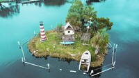  A troop of small monkeys occupies a tiny island in the Homosassa River near Crystal River, Florida. Photo courtesy of Sunburntblogger/Dreamstime.com. 
