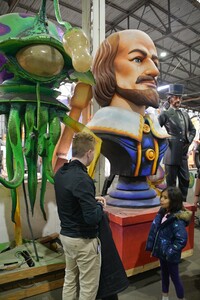  Visitors are dwarfed by figures at Mardi Gras World in New Orleans, Louisiana. Photo courtesy of Ritu Jethani/Dreamstime.com. 