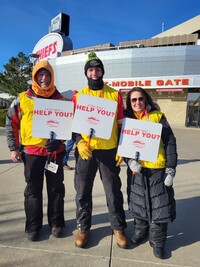  Helpers at Arrowhead Stadium welcome fans to a Chiefs game in Kansas City, Missouri. Photo courtesy of Tony Winders. 