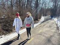  Taking regular walks before going on a hiking holiday can help build up strength and endurance. Photo courtesy of Alison Ramsey. 