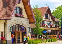 The Bavarian Inn in Frankenmuth, Michigan, highlights the city's German roots. Photo courtesy of Kenneth A. Sponsler/Dreamstime.com.