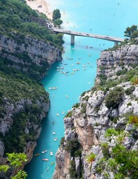  The stunning Gorges du Verdon in Haute Provence, France, is the deepest gorge in Europe.  Photo courtesy of Jens Peter Oleson. 