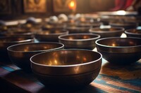  Tibetan bowls are incorporated into spa and healing treatments throughout the world. Photo courtesy of Aliaksandra Salalika. 