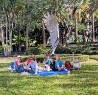  Visitors to Palm Beach, Florida, enjoy a picnic at the Ann Norton Sculpture Gardens. Photo courtesy of Fyllis Hockman. 