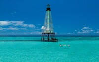  Snorkeling near Alligator Reef Lighthouse is just one of the pleasures of Islamorada, Florida. Photo courtesy of Visit Florida Keys. 
