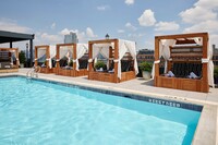  Cabanas at the Arlo Williamsburg in Brooklyn, New York, make an afternoon at the rooftop pool even more enticing. Photo courtesy of Arlo Williamsburg. 