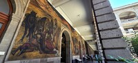  Diego Rivera's murals adorn the Secretariat of Public Education Main Headquarters in Mexico City. Photo courtesy of Jim Farber. 