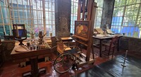  The studio where Frida Kahlo painted is much as she left it in the Casa Azul in Mexico City. Photo courtesy of Jim Farber. 