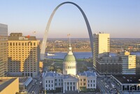  The Gateway Arch in St. Louis, Missouri, designed by Eero Saarinen, is one of the city's biggest draws. Photo courtesy of Joe Sohm/Dreamstime.com. 